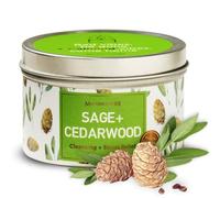 MAGNIFICENT 101 Sage & Cedarwood Scented Soy Candle - 6 Oz - 35-Hour Burn - Energy Cleansing & Stress Relief - Aromatherapy Candle & Spiritual Gifts for Women