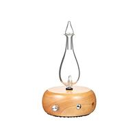 Magnificent 2.0 Nebulizing Essential Oil Diffuser for Aromatherapy by Organic Aromas - Light Colored Wood Base and Glass Reservoir with Touch Sensor Light Switch