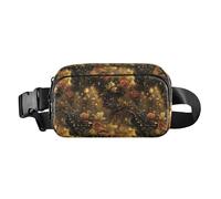 Magnificent Black Panther Fashionable Fanny Waist Pack for Men Women Large Capacity Sling Bag Travel Essential with Adjustable Strap for Cycling Hiking Gym, magnificent Black Panther, One Size
