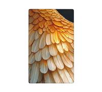 Magnificent Feathered Wings Single Toggle Blank Wall Plate Light Switch Cover Decorative 1 Gang for Kitchen Room Bathroom Size 11.4x7cm