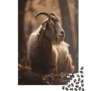 Magnificent Goat Jigsaw Puzzles Puzzle for Adults Kids. 1000 Piece Whimsical Challenge Toy Educational Game Home Decoration for Educational Games Gifts 1000pcs (75x50cm)