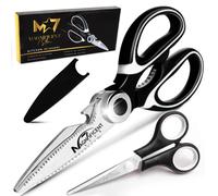Magnificent Kitchen Scissor, Heavy Duty Scissors For Kitchen Use With Safety Cover & Extra Gift, Soft Grip & Multi-Functional Utility Scissors, Shears