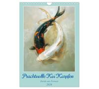 Magnificent koi carp ornament from the Far East UK-Version (Wall Calendar 2026 DIN A4 Portrait), CALVENDO 12 Month Wall Calendar