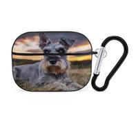 Magnificent Miniature Schnauzers Bluetooth Earphone Case Hard Covers Earbuds Protective Case Compatible with Airpods Pro