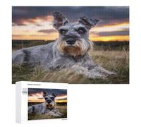 Magnificent Miniature Schnauzers Wooden Puzzles for Adults Jigsaw Puzzles