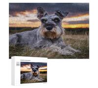 Magnificent Miniature Schnauzers Wooden Puzzles for Adults Jigsaw Puzzles