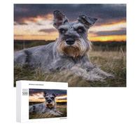 Magnificent Miniature Schnauzers Wooden Puzzles for Adults Jigsaw Puzzles