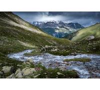 Magnificent mountain and canyon landscape-Adult 1000-Piece Classic Puzzle Sets for Family Educational Games 14 years+