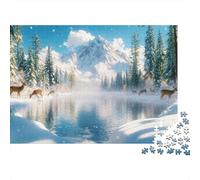 Magnificent Mountain And Lake Scenery Jigsaw Puzzles for Adults Interesting Puzzle Game 1000 Jigsaws Brain Challenge Home Decoration Gifts 38x26cm/1000pcs