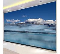 Magnificent Mountains and Lakes Wall Mural Non-Woven 3D Natural Landscape Photo Wallpaper for Bedroom Living Room Hallway Art Print Wall Decoration Poster 390x260 cm(WxH) 2488o
