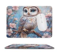 Magnificent Owl Fashion Mouse Mat Pad Slim Anti-Slip Office Desk Accessories