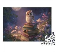 Magnificent Owl Puzzles 1000 Piece Challenge Toy Adults And over 12 Years Old Family Fun Puzzle Family Fun Jigsaws Puzzles Home Decoration Gift 38x26cm/1000pcs