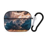 Magnificent Rainstorm Cloud AirPods Pro Protective Case Cute Earphone Protective Covers with Keychain Ring - Compatible with AirPod Pro 2nd / 1st Generation