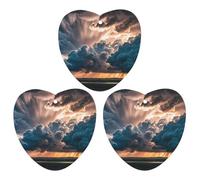 Magnificent Rainstorm Cloud Car Air Freshener, 3 Pcs Love form Hanging Air Freshener Cards, Long Lasting Fragrance Scented Cards for Car, Home, Office Gray-style
