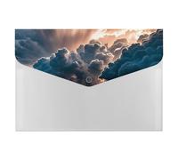 Magnificent Rainstorm Cloud File Organizer for Office,6 Pockets Expanding File Folder, Portable Accordion Folders for Desktop, Waterproof Paper Bill Receipt Organizer for Business