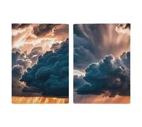 Magnificent Rainstorm Cloud Passport Protector Slim Passport Holder for Travel Essentials Compact Passport Sleeve Lightweight Wallet for Travel, style, 20.3x13.8cm