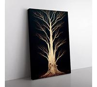 Magnificent Tree Canvas Print for Living Room Bedroom Home Office Décor, Wall Art Picture Ready to Hang, 76x50 cm (30x20 Inch) CAN3020-V1022-CK-2658