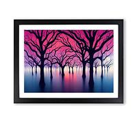 Magnificent Trees Framed Wall Art Print A2 Black