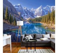 Magnificent Valley Scenery Photo Wallpaper -250 X 175 Cm Non-Woven Premium Fleece Wall Mural, Realistic Landscape Style Bedroom Living Room Decoration Poster