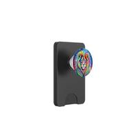 Magnificent Vibrant Artistic Rainbow Lion African Spirits PopSockets PopWallet for MagSafe