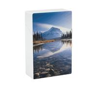 Magnificent View in Banff Cigarette Case Waterproof Plastic Cigarette Box | Crush Proof Portable Cigarette Holder Case, Slim Compact Cigarette Case Holder for Work Travel Indoor Outdoor Gift for Smoker
