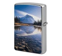 Magnificent View in Banff Lighter Case Vintage Metal Lighter Cover Reusable Lighter Protective Sleeve Unique Design Personalized Lighter Sleeve Holder Against Dust and Scratches