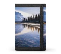 Magnificent View in Banff Wallet for Men, Extra Capacity Trifold Wallet for Women, Foldable Money Clip with ID Window for Pocket, Credit Card Holder, Personalized Wallets for Travel
