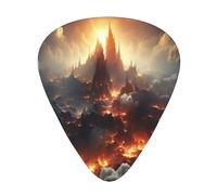 Magnificent Volcanoes 12 Pack Guitar Picks Plectrums,4 pieces in each of 3 sizes, Suitable for a wide range of stringed instruments