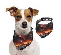 Magnificent Volcanoes Dog Bandanas-Washable Dog Kerchief for Small to Large Pet Scarf for Girl Or Boy, Pet Accessories