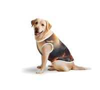 Magnificent Volcanoes Dog Pure Cotton Tshirts for Medium & Large Dogs,Breathable Stretchy Tank Top Sleeveless Vest Tee Shirt