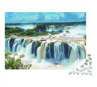Magnificent Waterfall Scenery 1000 Piece Jigsaw Puzzle Paper for Adults Nature Landscape Focus Game Home Relaxing 70x50cm/1000pcs