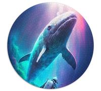 Magnificent Whale Jigsaw Puzzles for Adults 1000 Piece Jigsaw Puzzles for Adults Relax & Challenge, Colorful Home Decor Art, for Friends 67.5x67.5cm
