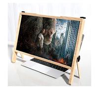Magnifier 21 Inch, Universal Screen Projector 3X Fresnel Lens, Eye Protection, Use for Desk(Brown)