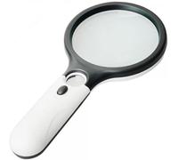 Magnifier 3 LED Light, Magnifying Glass with Light, 3X/45X Handheld Lighted Magnifier with 3 Modes with High Clarity Lightweight Ideal, for Reading, Jewellery, Crafts, Exploring (1pcs)