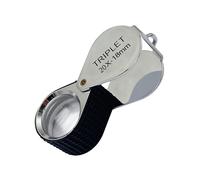 Magnifier for Reading Newspaper Folding 10x Glass Handheld Lens Multi-Function Eye Loop Portable Folding Lens