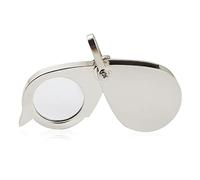 Magnifier for W/Keychain Portable 15X Metal Pocket Glass Foldable Magnifier Loupe Reading Zinc a Reading for Books Magnifiers for Seniors Pocket with Keychain