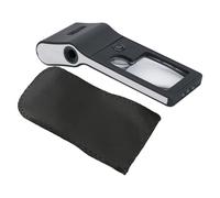 Magnifier Glass with Light 3X 10X 55X Handheld Magnifier Glass for Jewelry Stamps Inspection Jewelry Inspection Enlarger