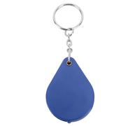 Magnifier Keychain 10X Magnification Foldable Portable Mini Magnifying Glass with Key Ring for Outdoor Reading Compact Lightweight Durable Acrylic Lens 32mm Diameter (Blue)
