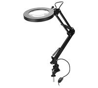 Magnifier Lamp, 5x Magnifying Lighted Desk Light with Clamp, Adjustable Folding LED High Definition, for Beauty Cosmetic Tattoo Manicure