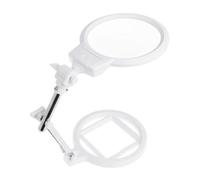 Magnifier LED Foldable with Desktop Stand Lamp Metal Light