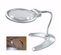 Magnifier Magnifying Glass with Light and Stand Hands Free Folding Design Dimmable Lens Multifunctional for Close Work Reading magnifiers