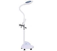 Magnifier, Magnifying Led Floor Lamp, Daylight Bright Magnifier Lighted Glass 16X Magnifying Lens with Stand, Flexible Height Adjustable Gooseneck Standing Cold Light for Reading Salon Beauty,Pink