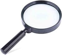 Magnifier,Portable,Handheld,Grip,Desktop Enlarge Mirror,Ten Times Magnifying Glass Hd Portable Handheld 70Mm with Led 20 Times Handheld Reading Aids Magnifiers High Magnification Mirror MARR