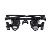 Magnifier Professional Double Lens Loupe Jewelry Binocular with LED 25X Magnifier