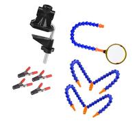 Magnifier Table Clamp Soldering Helping 5 Hand Tool Soldering Station Welding USB Fan Flashlight Electronics Repair Clamp with