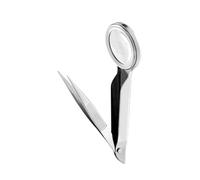 Magnifier with Attached Precisions Tweezers Splinters with Magnify Glass Eyebrow Removal Essential Unisex with Magnify Glass