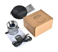 Magnifier with Scale LED Light 10X Magnifier Glass Jewelry Stamp Inspection Handheld Magnifier Lens Eye Loupe