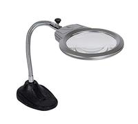 Magnifiers 2.5X5X Large Mirror Hose Metal Base Desktop Magnifying Glass, High Definition Magnifying Glass with LED Lights, for Elderly, Youth, Reading Books, Repair Electronics, Circuit, 130mm