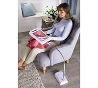 mysmartbuy Magnifying Floor Lamp - Hands Free Flexible Neck Design Reading Aid with LED Light & 3x Magnification - 88 x 22.5 x 16.5cm mysmartbuy White 88 x 22.5 x 16.5 cm
