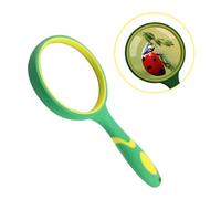 Magnifying Glass 10x 75mm Shatterproof Handheld Magnifying Lens Reading Magnifier with Anti-Slip Rubber Handle Magnifying Glasses for Reading Seniors Kids Insect Hobby Observation